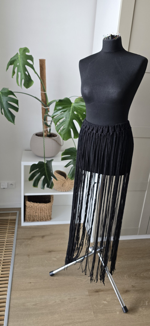 Černý macrame komlet. — foto 5