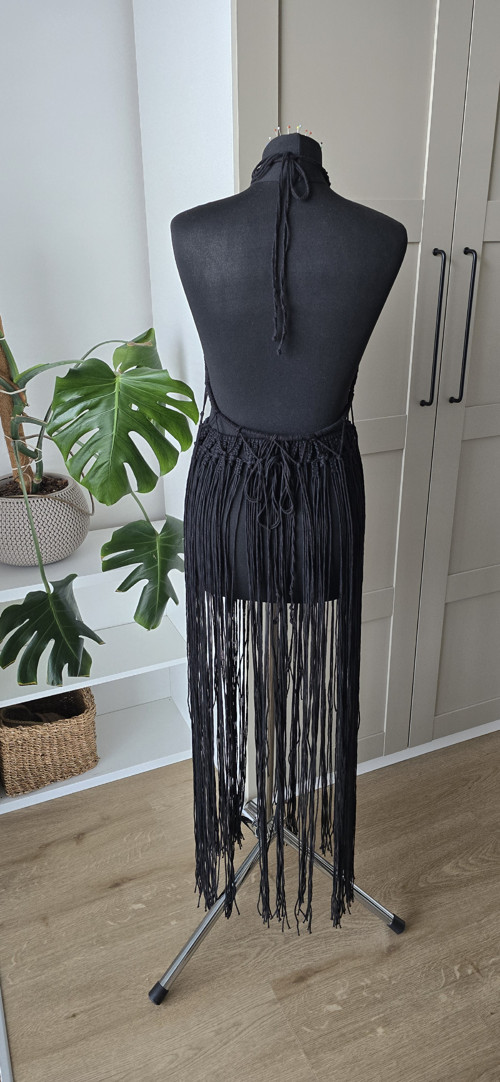 Černý macrame komlet. — foto 2
