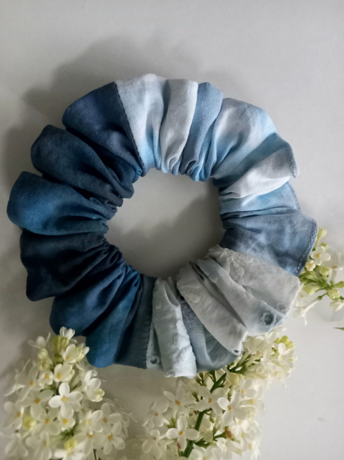 Patchwork batikované scrunchie — foto 2