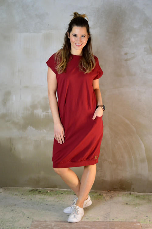Šaty NORA bordó — foto 3