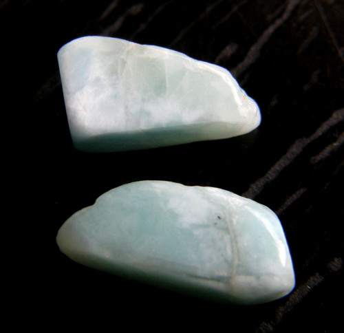 Larimar - tromlované kousky - pár — foto 2