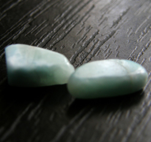 Larimar - tromlované kousky - pár — foto 3