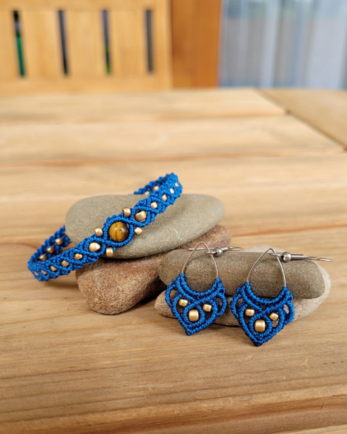Macramé sada - Pure blue — foto 2