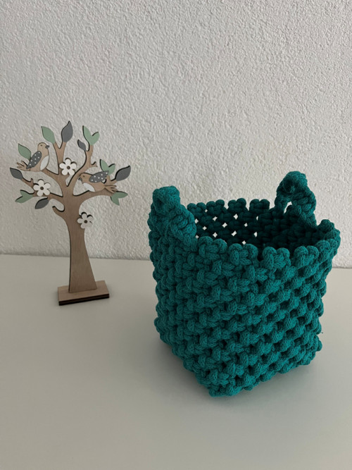 Macramé košík — foto 2