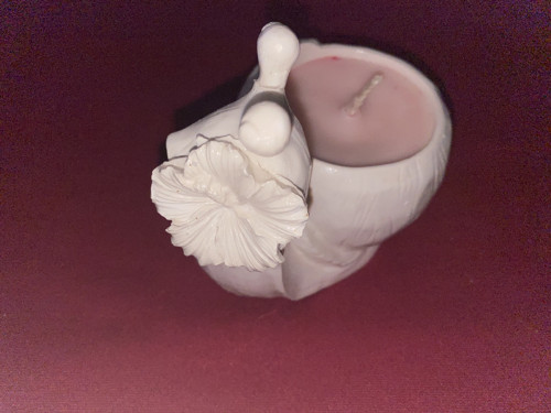 Svíčka v odlitku 3D šneku — foto 2