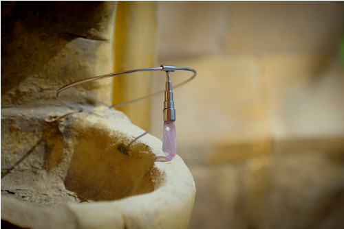 Nerezový náhrdelník.... " Purple ". — foto 2