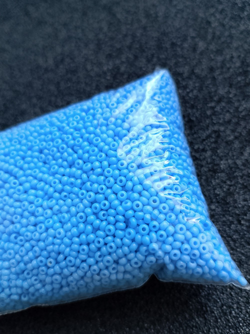 Modré korálky 80g — foto 2
