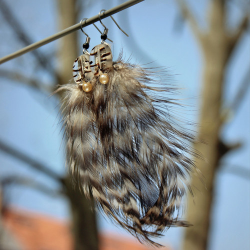Peříčkové náušnice — foto 4