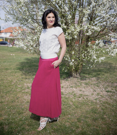 Dlouhá volná růžová — foto 3