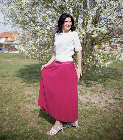 Dlouhá volná růžová — foto 2