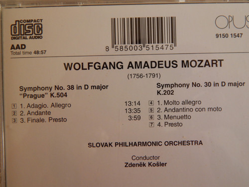 CD - 4x W. A. Mozart — foto 4