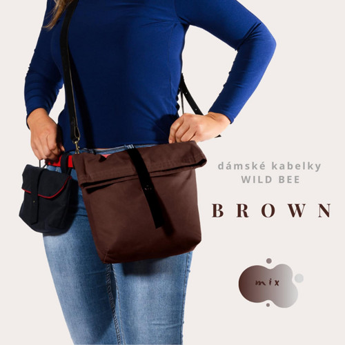 Hnědá dámská kabelka WILD BEE 3 — foto 6