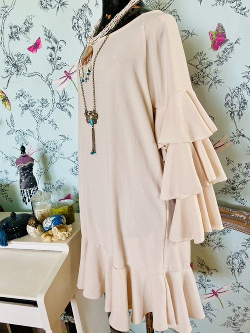 Boho šaty plážové,se střapečky — foto 4