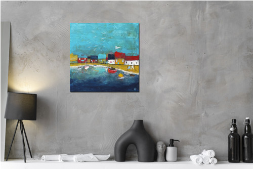 Happy harbor - 30x30cm — foto 6