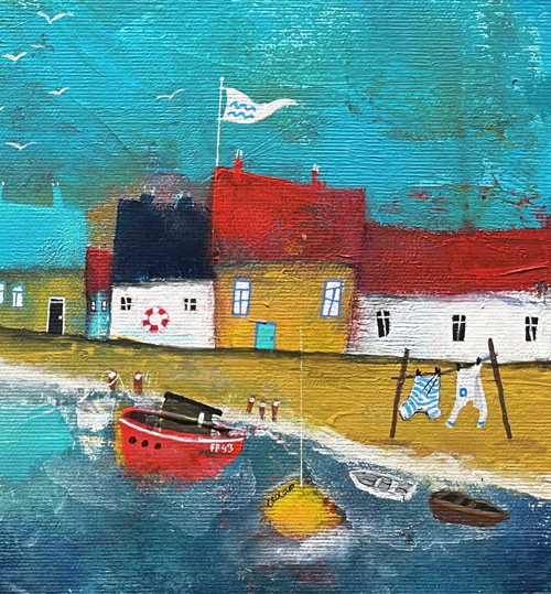 Happy harbor - 30x30cm — foto 3