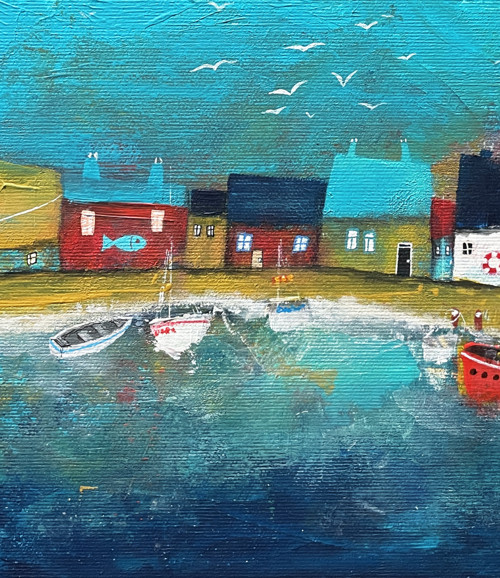 Happy harbor - 30x30cm — foto 2