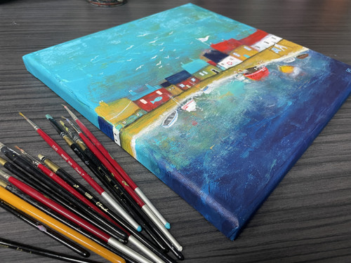 Happy harbor - 30x30cm — foto 5
