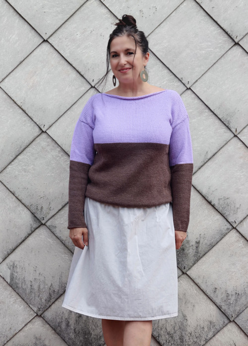 Merino lila s hnědou — foto 2