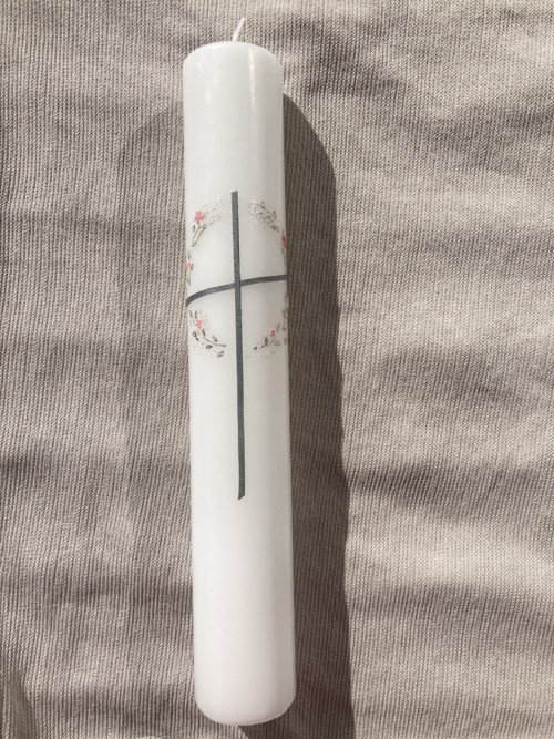 Křestní svíce Strom života kvetoucí 25x4 — foto 2