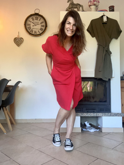 Zavinovací mušelinové šaty — foto 2