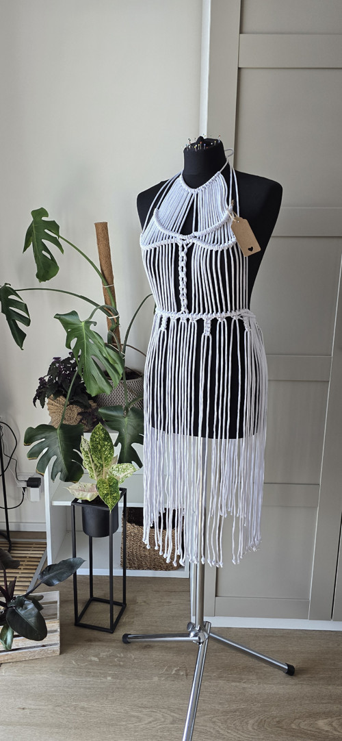Macrame šaty Bílé. — foto 2