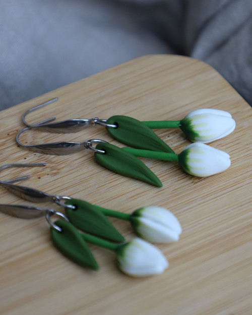 Náušnice - tulipány — foto 3