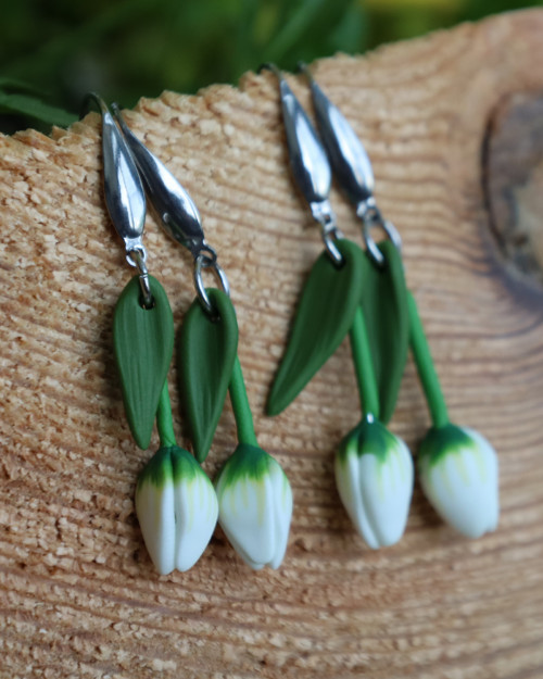 Náušnice - tulipány — foto 4