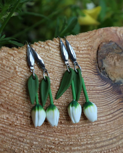 Náušnice - tulipány — foto 5