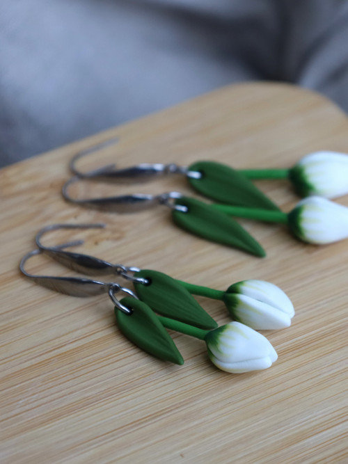 Náušnice - tulipány — foto 2