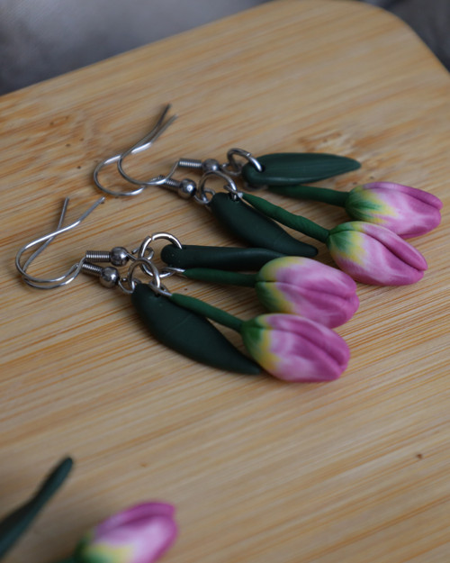 Náušnice - tulipány — foto 3