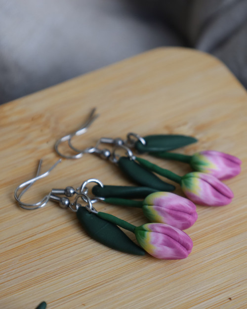 Náušnice - tulipány — foto 2