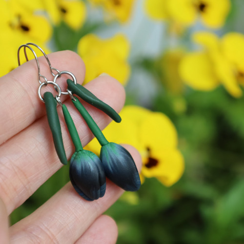 Náušnice - tulipány — foto 5