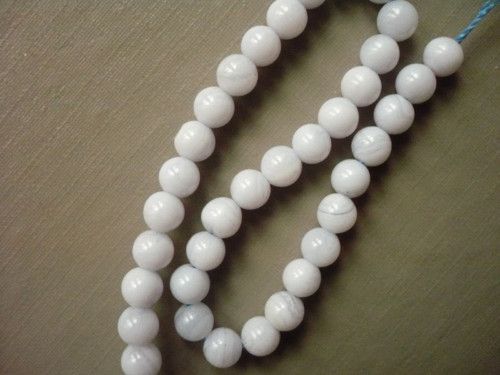 Vrt. korálky 4,6 mm - chalcedon, 10 ks — foto 3