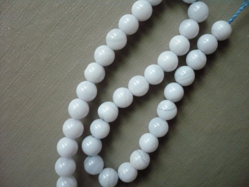 Vrt. korálky 4,6 mm - chalcedon, 10 ks — foto 2