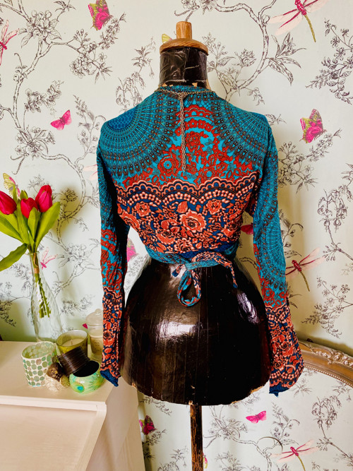 Top etno boho zavinovací — foto 4
