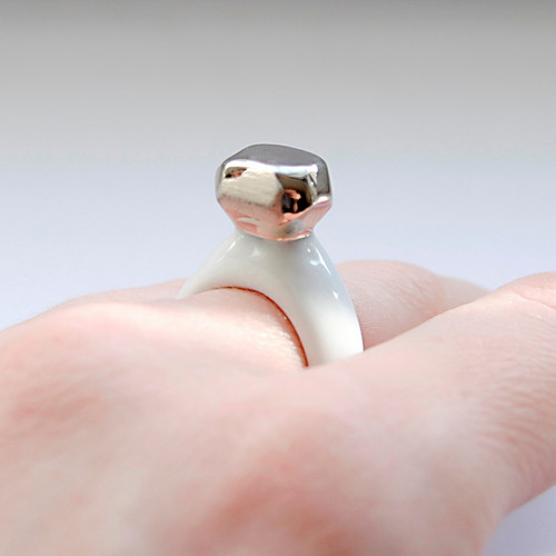Diamond RING - prsten platinový Diamant — foto 3