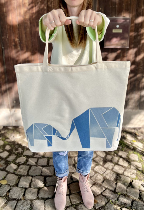 Taška L - origami sloní máma — foto 2