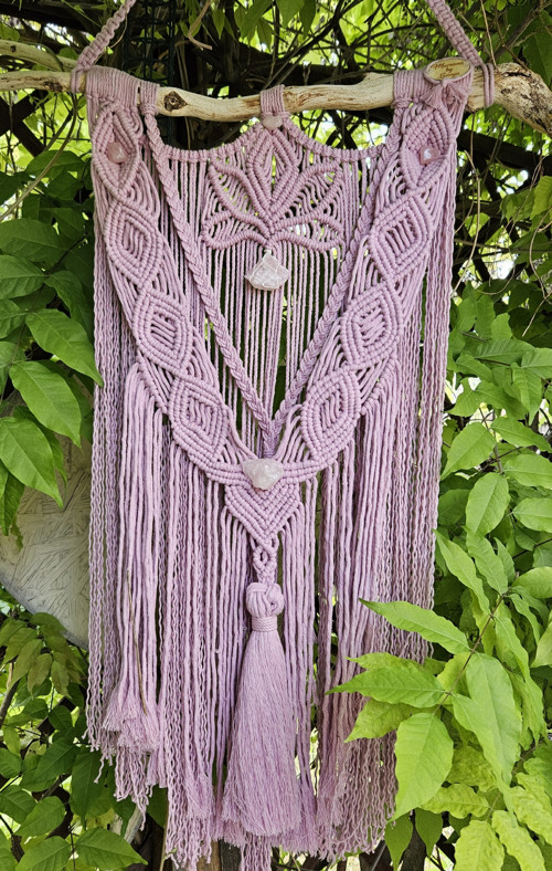 Autorské šeříkové macrame s růženíny — foto 6