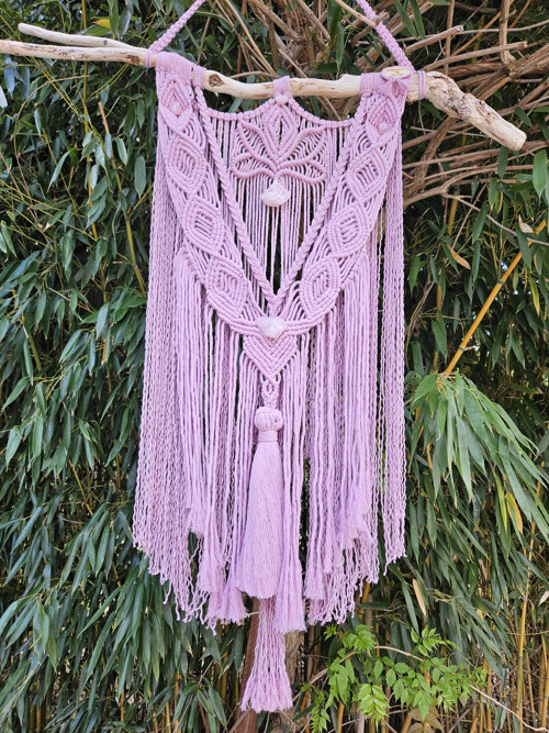 Autorské šeříkové macrame s růženíny — foto 2