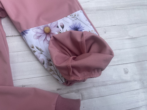 Softshell letní kalhoty Kvítky/starorůž. — foto 3