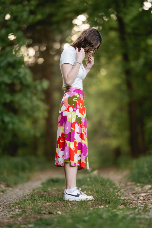 Zavinovací sukně barevné květy — foto 5