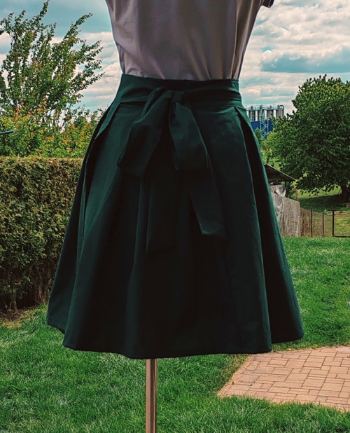 Zavinovací sukně- zelená — foto 3