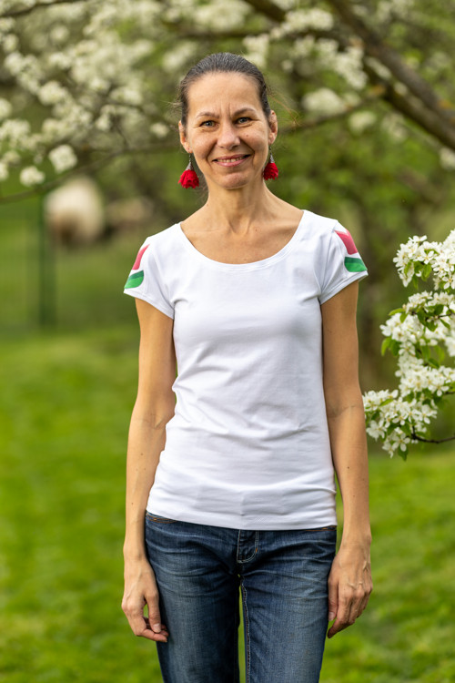 Tričko červený tulipán — foto 2