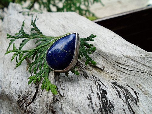 Strieborny prsteň Ag 925 Lapis Lazuli — foto 4