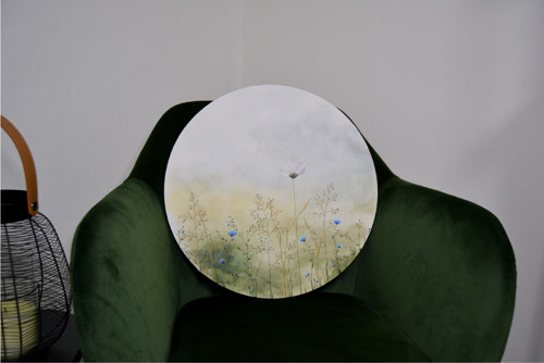Louka na plátně (40 cm) originál — foto 6
