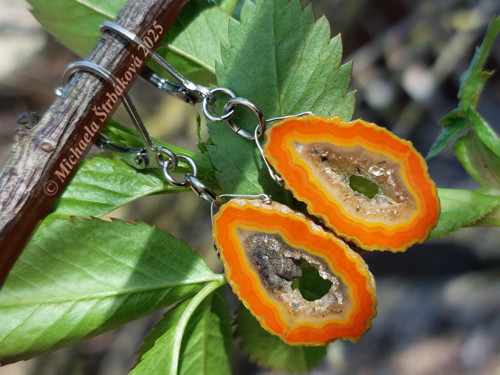 ČÍNSKÝ ACHÁT - náušnice + video — foto 4