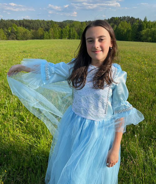 Dívčí šaty princeznovské VEČERNICE — foto 2