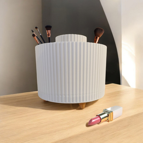 Bílý otočný organizér make-up 360° — foto 2
