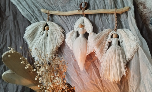 Macramé závěs " Andělé " — foto 2