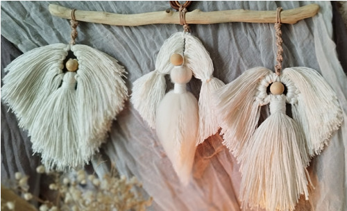 Macramé závěs " Andělé " — foto 5